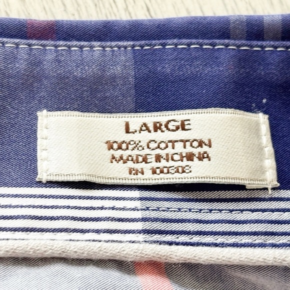 PETER MILLAR Men’s Multicolor Plaid WEEKENDER FINISH Short Sleeve Shirt Size L - Picture 7 of 9